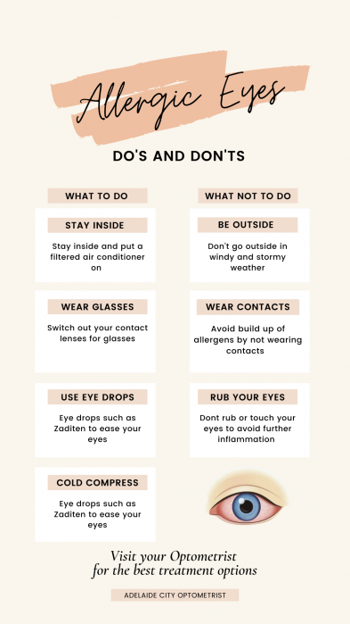 Do's and Don'ts Allergic Eyes